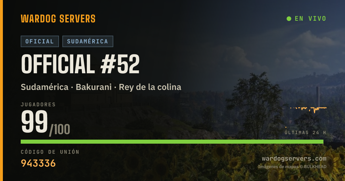 Banner de estado en vivo de Official #52