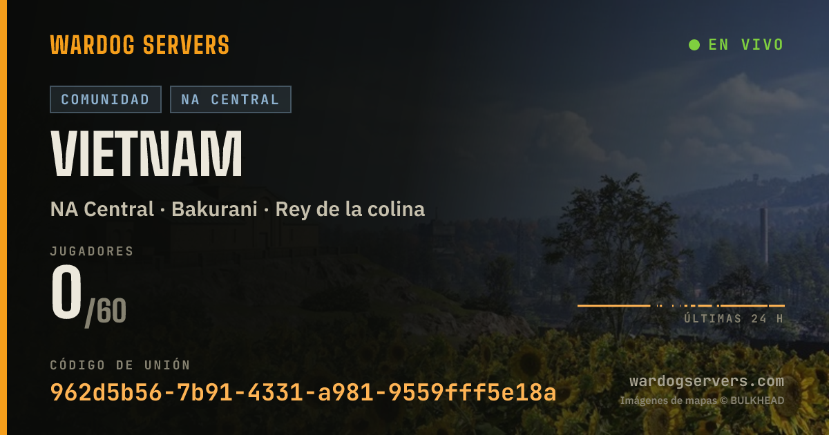 Banner de estado en vivo de Vietnam