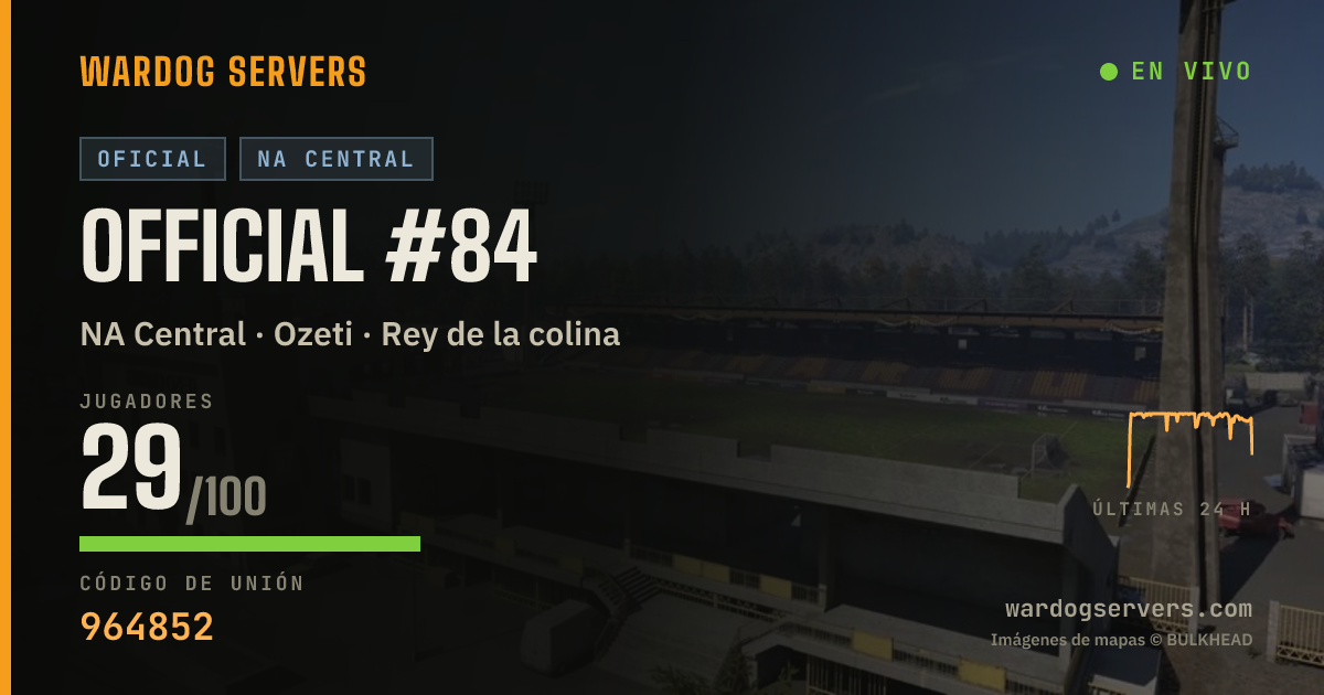 Banner de estado en vivo de Official #84