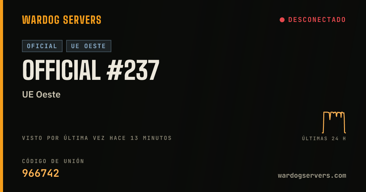 Banner de estado en vivo de Official #237