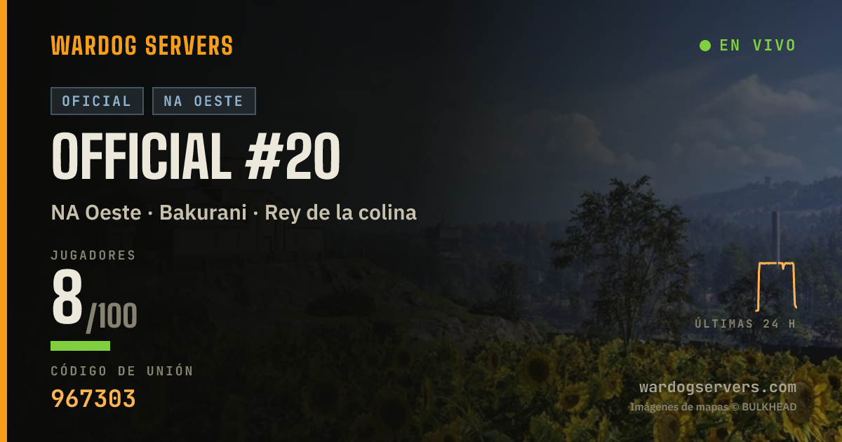 Banner de estado en vivo de Official #20