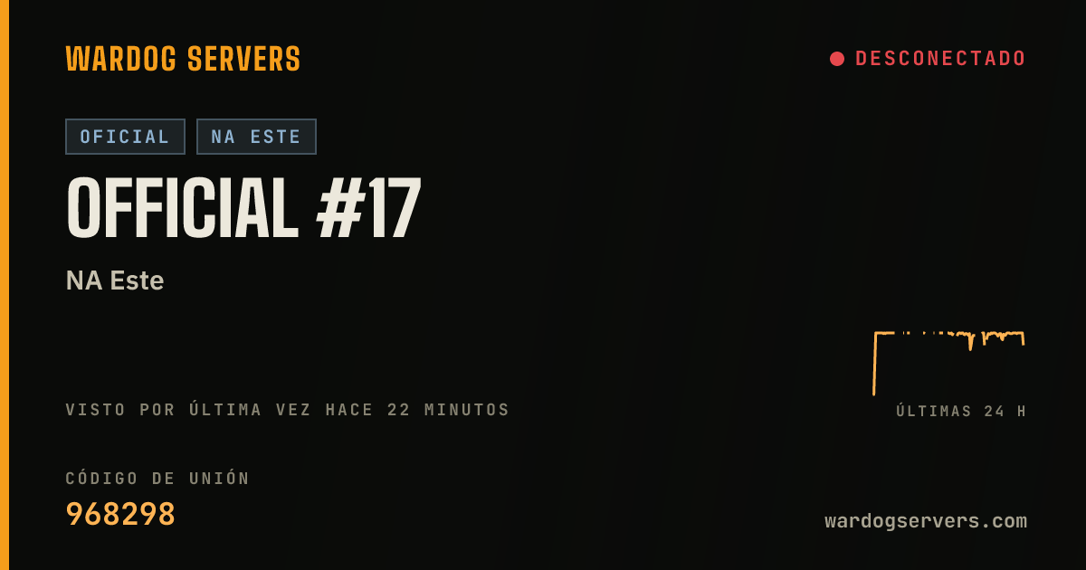 Banner de estado en vivo de Official #17