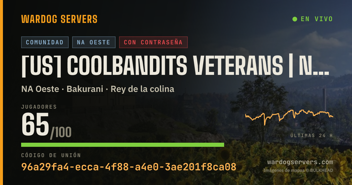 Banner de estado en vivo de [US] CoolBandits Veterans | Noob Friendly | Events |