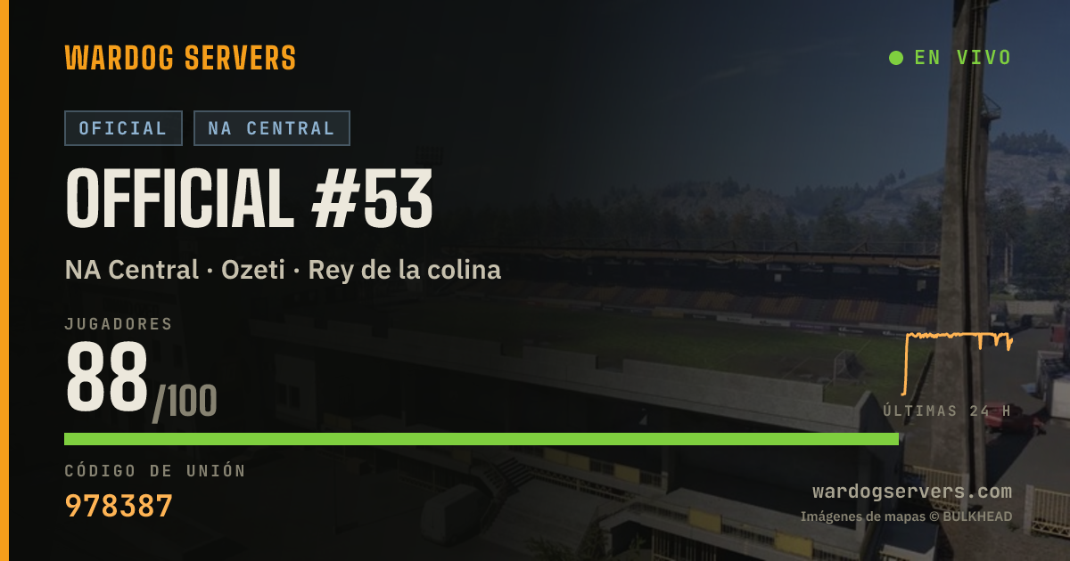 Banner de estado en vivo de Official #53