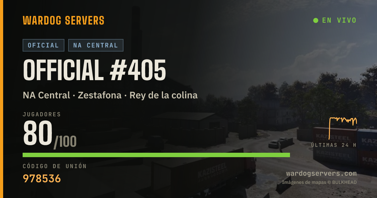 Banner de estado en vivo de Official #405