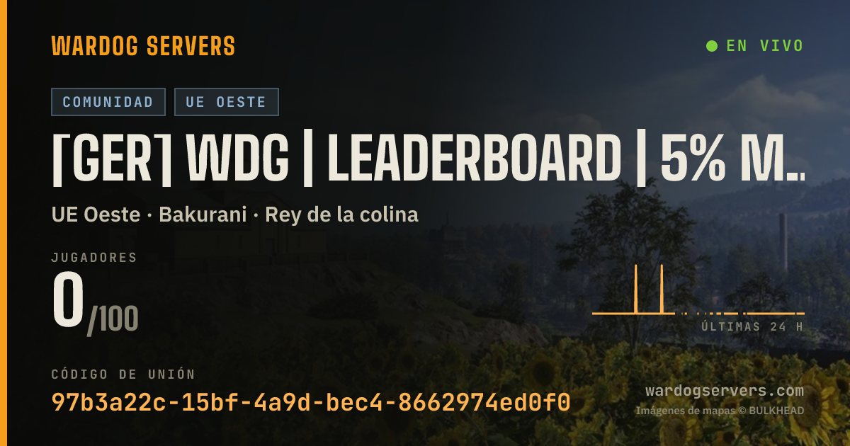 Banner de estado en vivo de [GER] WDG | Leaderboard | 5% More Cash | discord.gg/tFpd5SFYAK