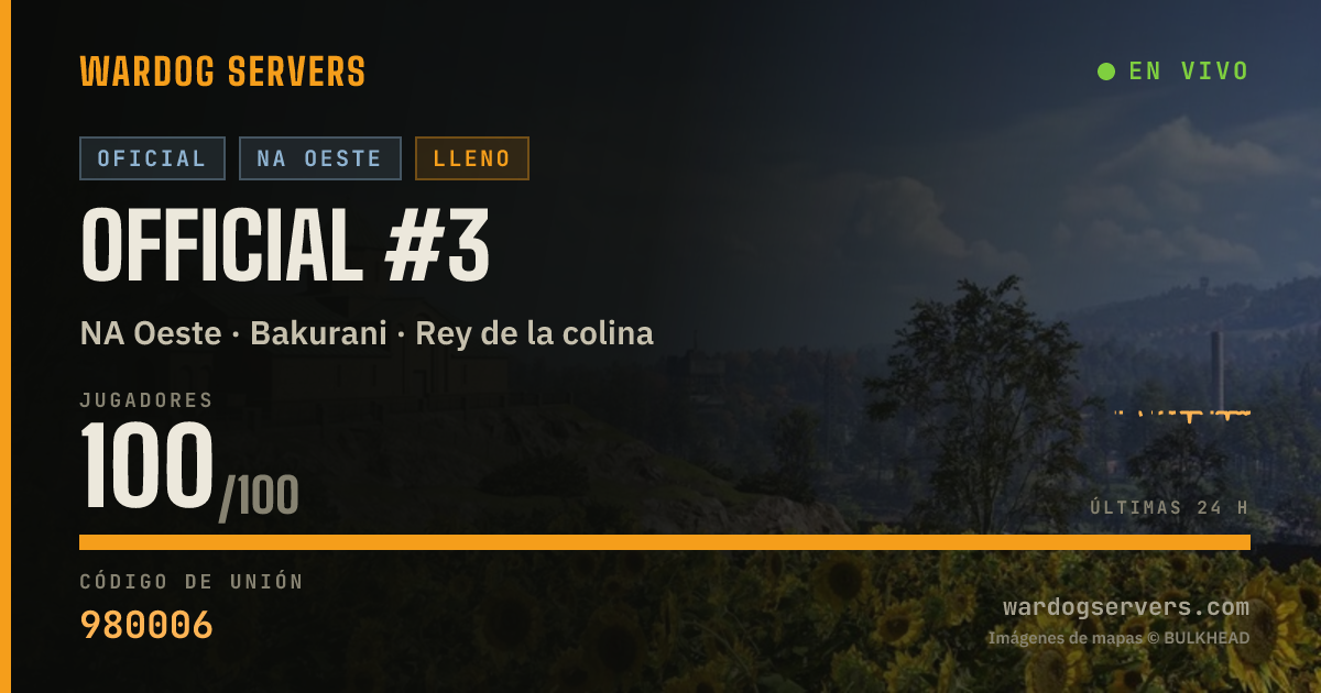Banner de estado en vivo de Official #3