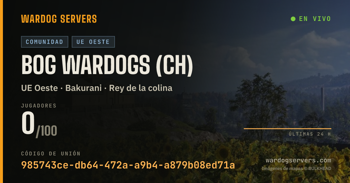 Banner de estado en vivo de BoG WARDOGS (CH)