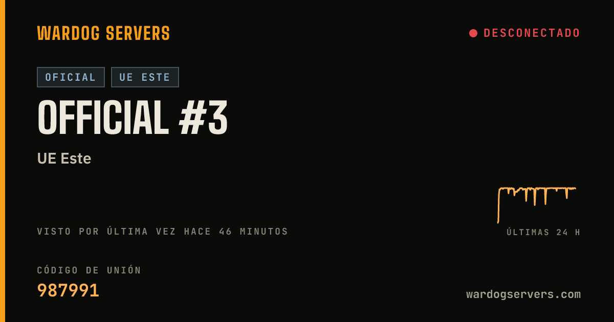 Banner de estado en vivo de Official #3
