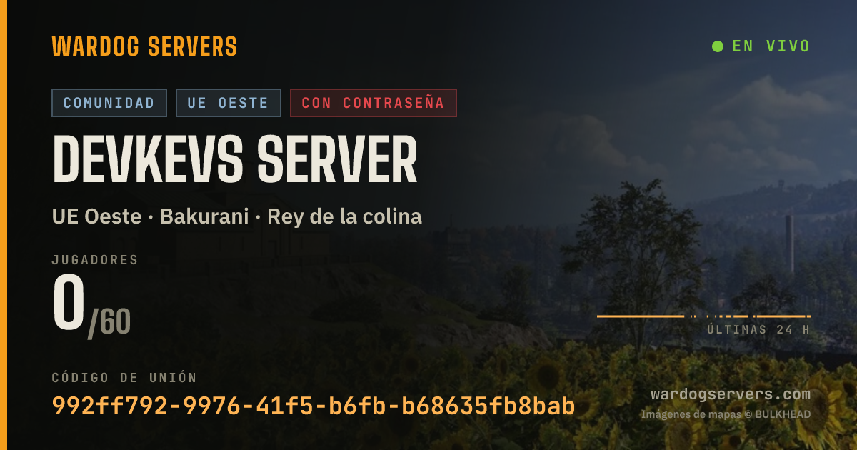 Banner de estado en vivo de Devkevs Server