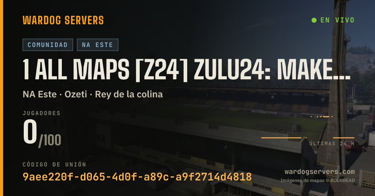 Banner de estado en vivo de 1 ALL MAPS [Z24] ZULU24: MAKES MOVES OR DIE. https://discord.gg/