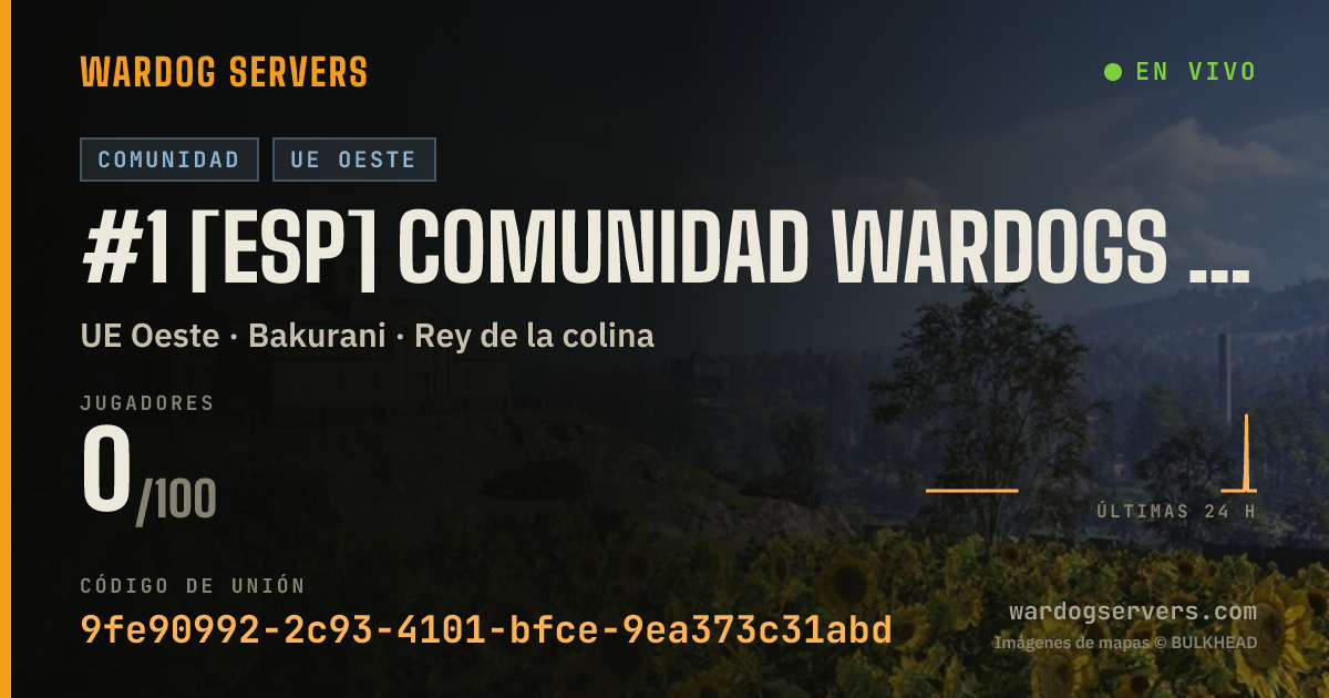 Banner de estado en vivo de #1 [ESP] Comunidad Wardogs /20 seed/ - www.comunidadhll.es