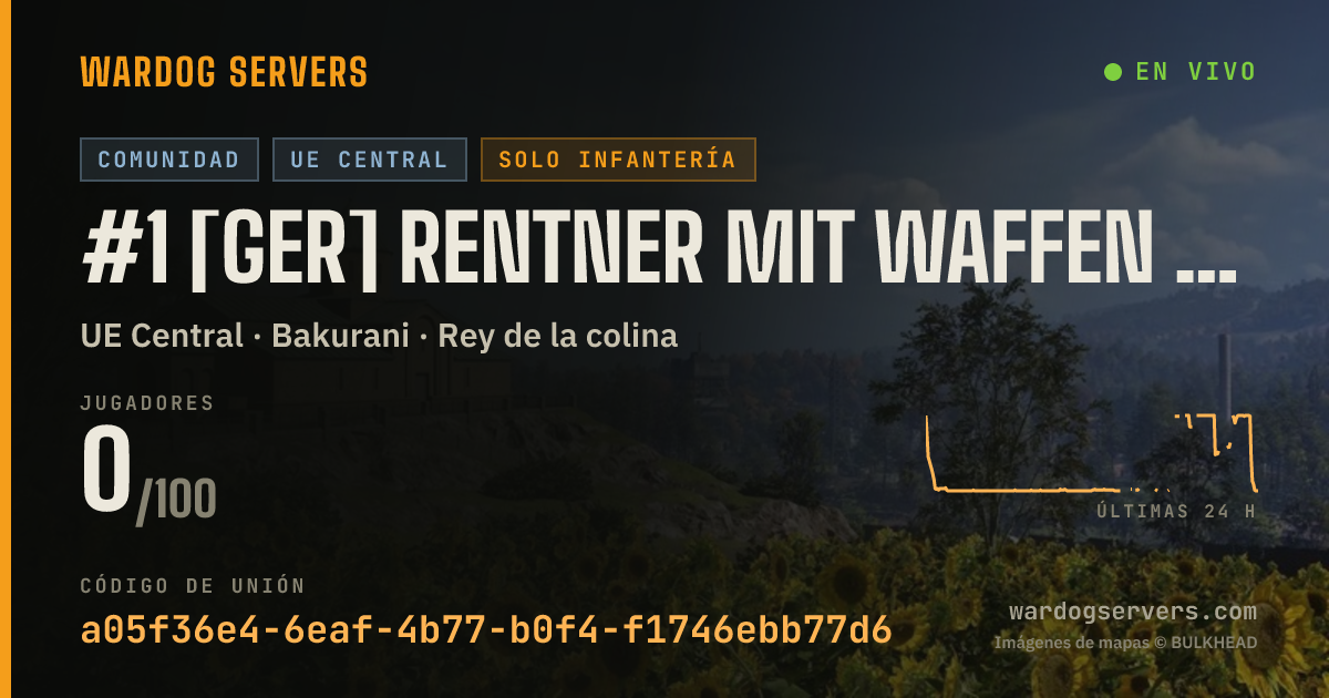 Banner de estado en vivo de #1 [GER] Rentner mit Waffen | Live @ 20 Player | Inf Only
