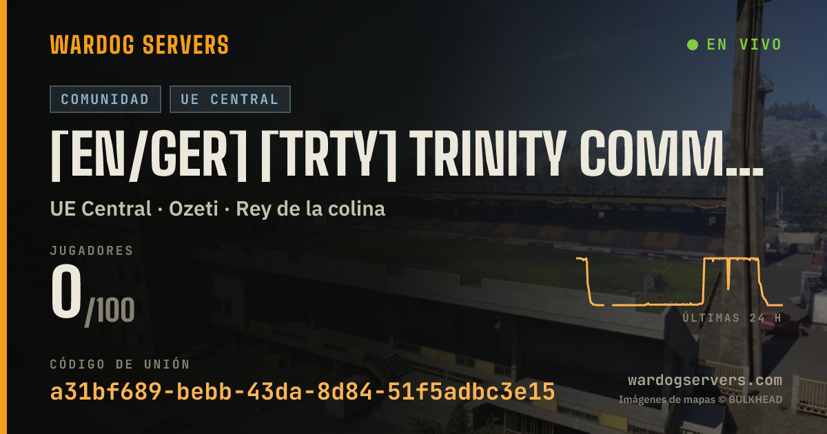 Banner de estado en vivo de [EN/GER] [TRTY] Trinity Community #1 | trinity-wardogs.de