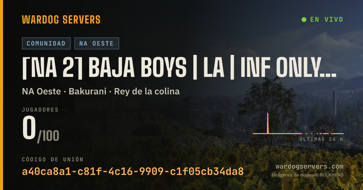 Banner de estado en vivo de [NA 2] Baja Boys | LA | Inf Only No MGL 40 +40% $$$$ | discord.g