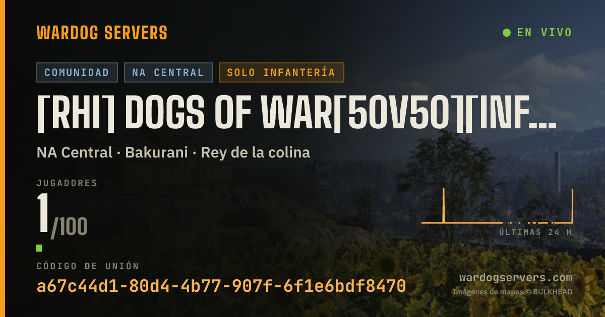 Banner de estado en vivo de [RHI] Dogs of War[20P Start]- Join us @discord.gg/rhi