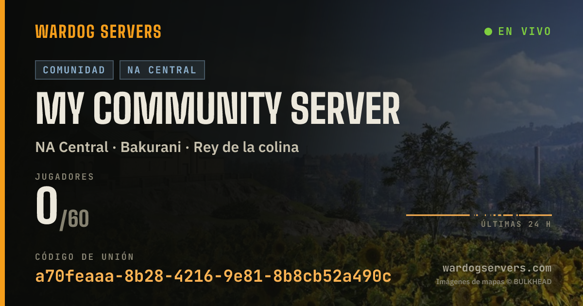 Banner de estado en vivo de My Community Server