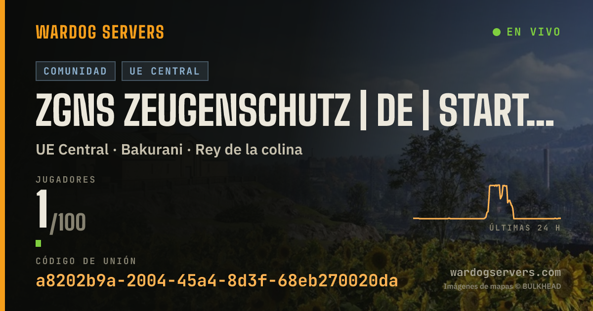 Banner de estado en vivo de ZGNS Zeugenschutz | DE | Start @ 20 Spieler