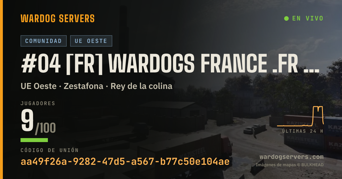 Banner de estado en vivo de #04 [FR] WARDOGS FRANCE .FR | File prio : wardogsfrance.fr