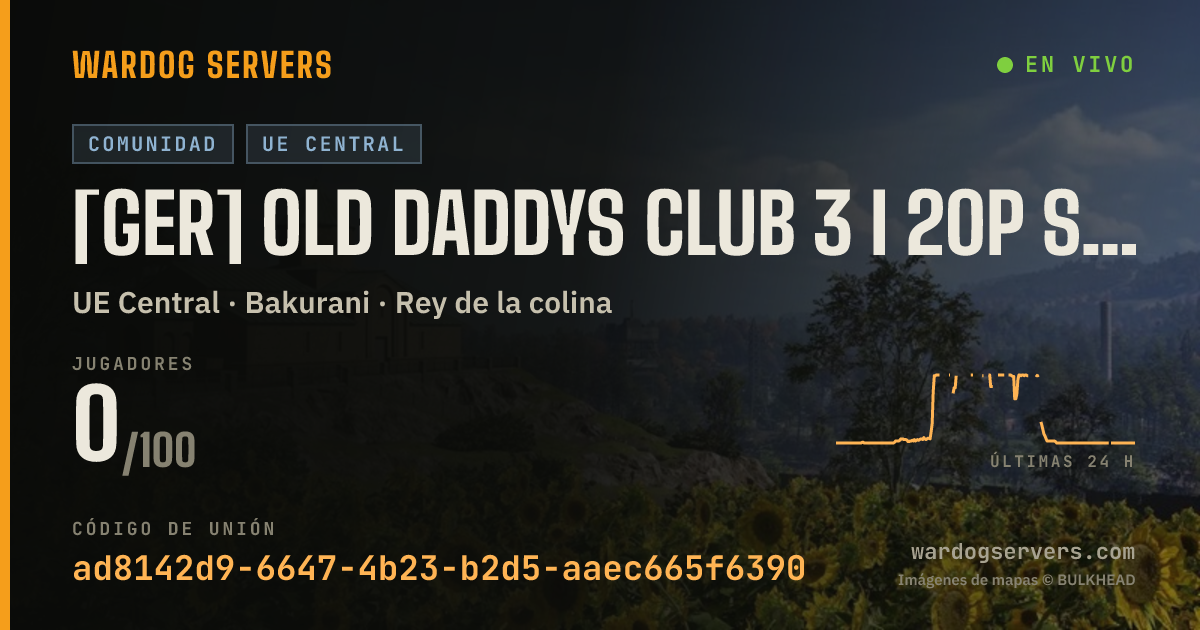 Banner de estado en vivo de [GER] Old Daddys Club 3 I 20p Start