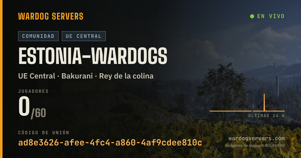 Banner de estado en vivo de estonia-wardogs