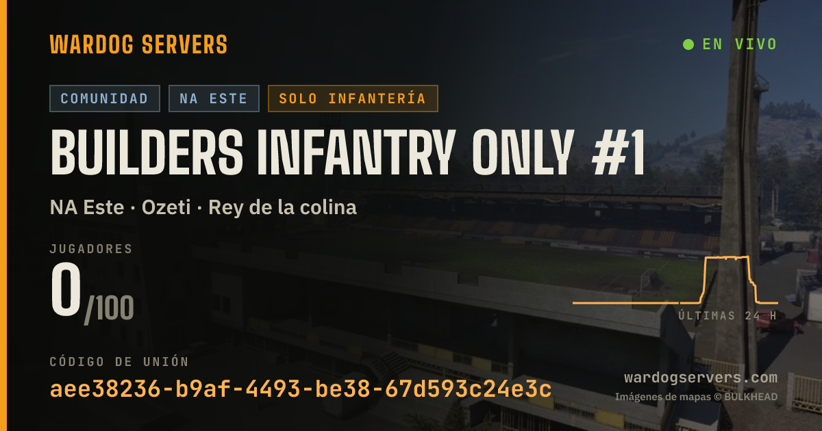 Banner de estado en vivo de Builders Infantry Only #1