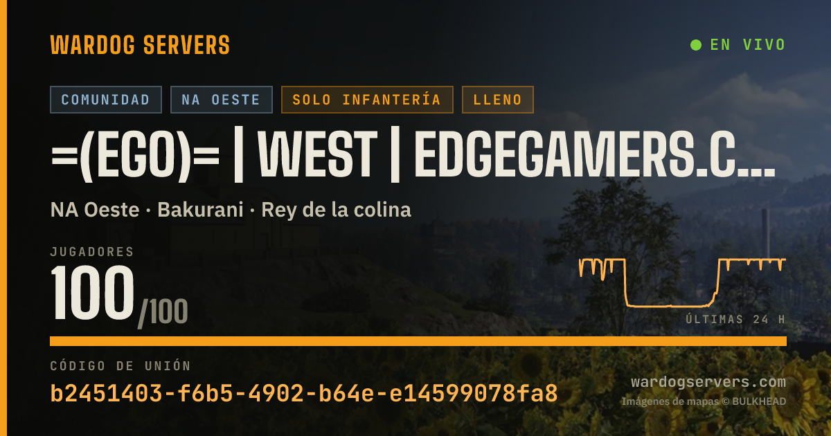 Banner de estado en vivo de =(eGO)= | WEST | EdgeGamers.com