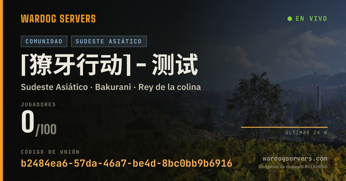 Banner de estado en vivo de [獠牙行动] - 测试