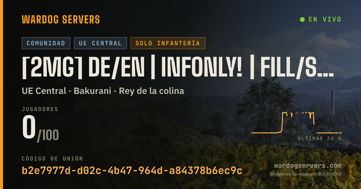 Banner de estado en vivo de [2MG] DE/EN | InfOnly! | Fill/Seed Rewards | NO Grenade Launcher