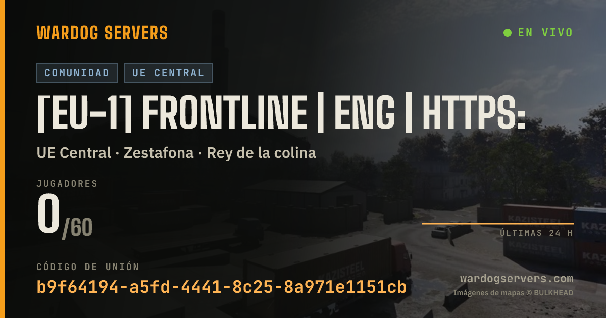 Banner de estado en vivo de [EU-1] FRONTLINE | ENG | https: