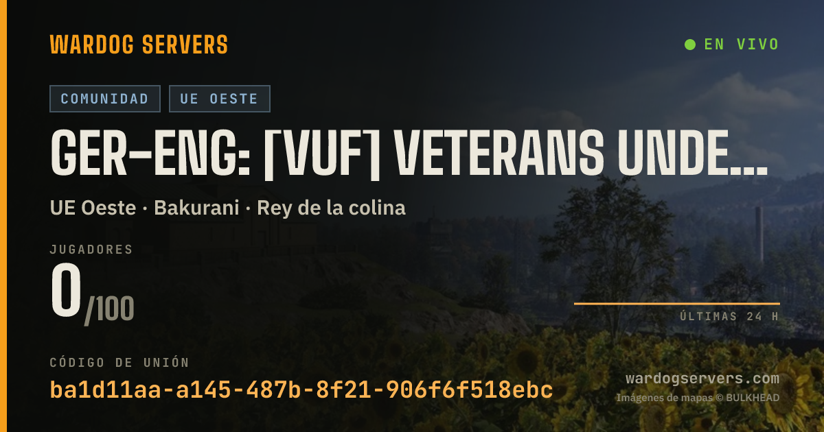 Banner de estado en vivo de GER-Eng: [VuF] Veterans under Fire
