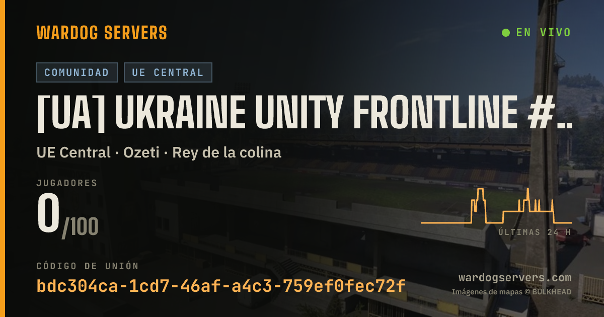 Banner de estado en vivo de [UA] Ukraine Unity Frontline #1 discord.gg/uuf