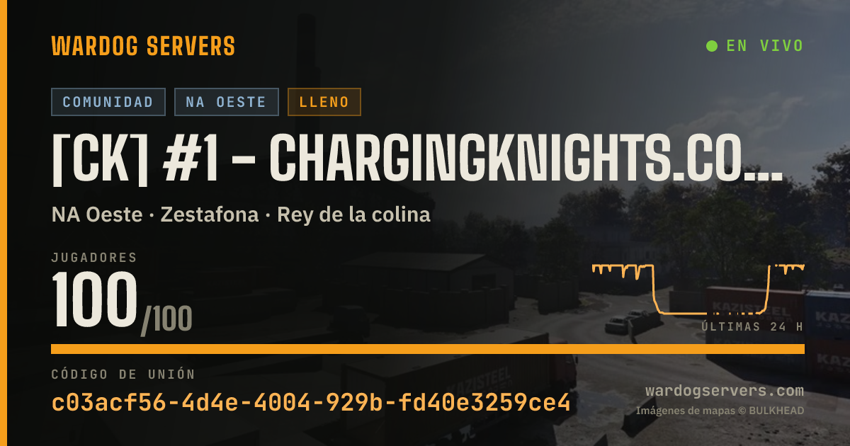 Banner de estado en vivo de [CK] #1 - ChargingKnights.com | Active Admins |