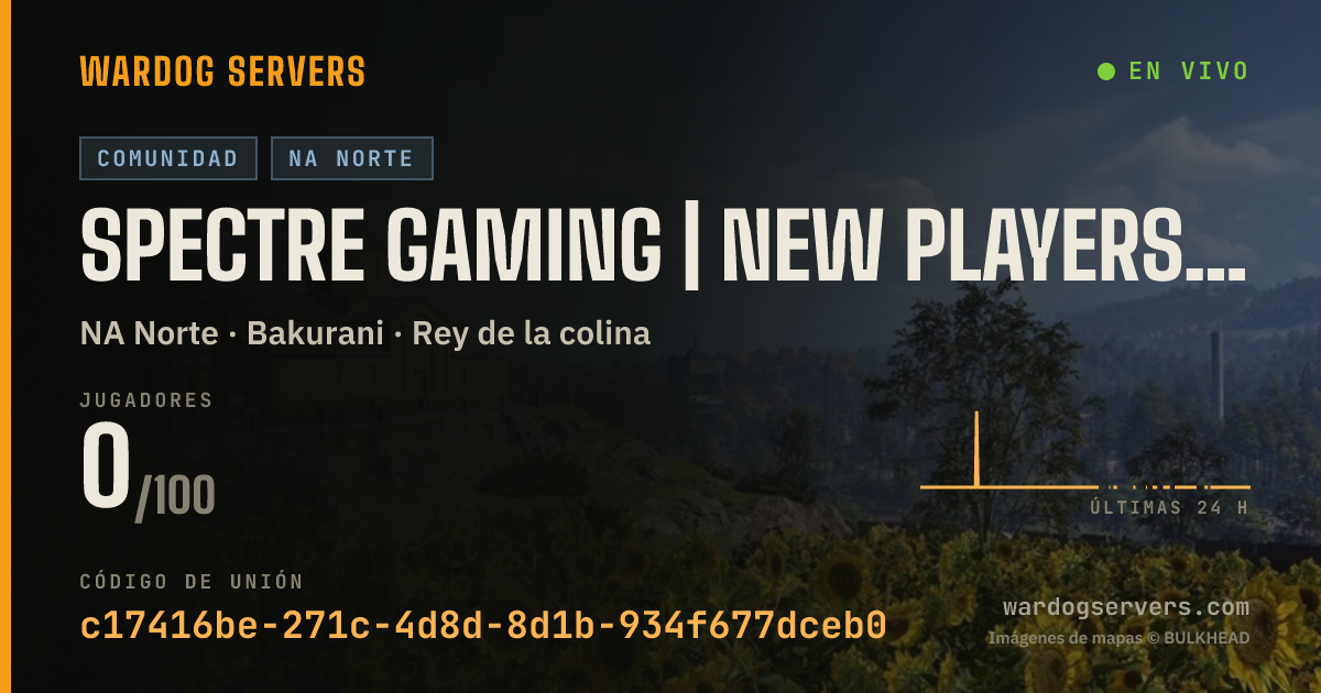 Banner de estado en vivo de Spectre Gaming | New Players | discord.gg/spectregg
