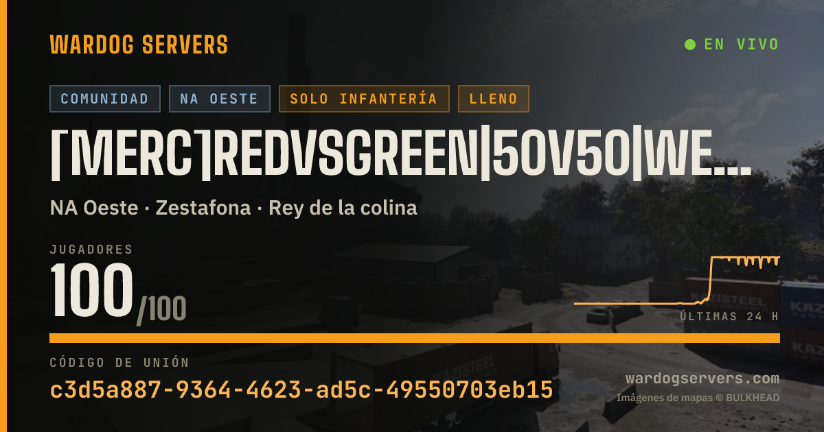 Banner de estado en vivo de [Merc]RedvsGreen|50v50|West#2|Discord.gg/m3rc