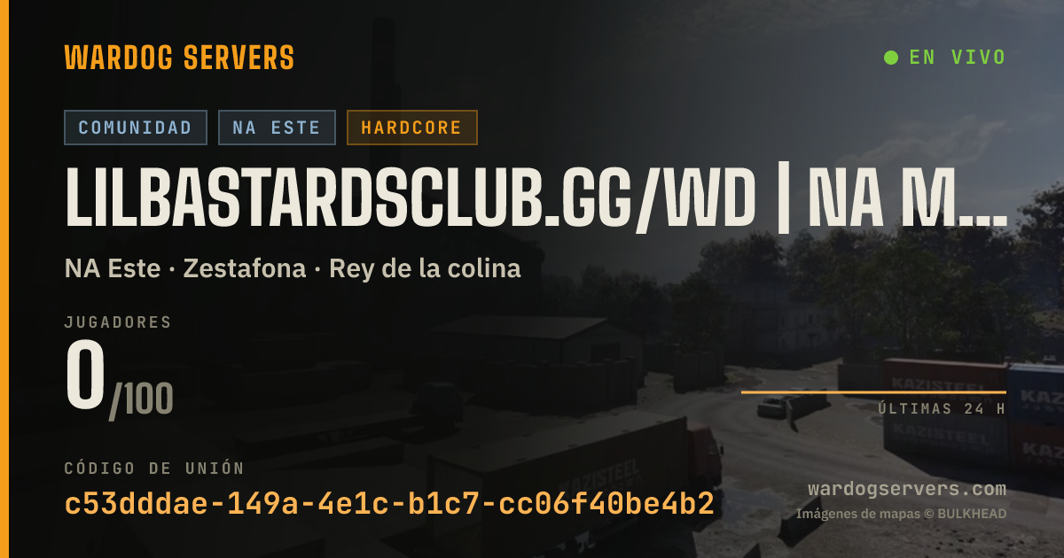 Banner de estado en vivo de LiLBastardsClub.gg/wd | NA Mid | Map Voting
