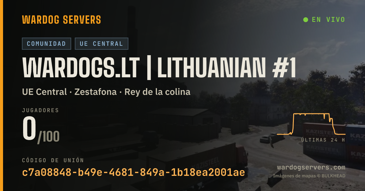 Banner de estado en vivo de WARDOGS.LT | LITHUANIAN #1