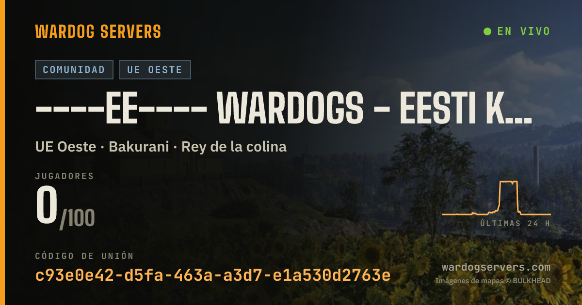 Banner de estado en vivo de ----EE---- WARDOGS - Eesti Koerad