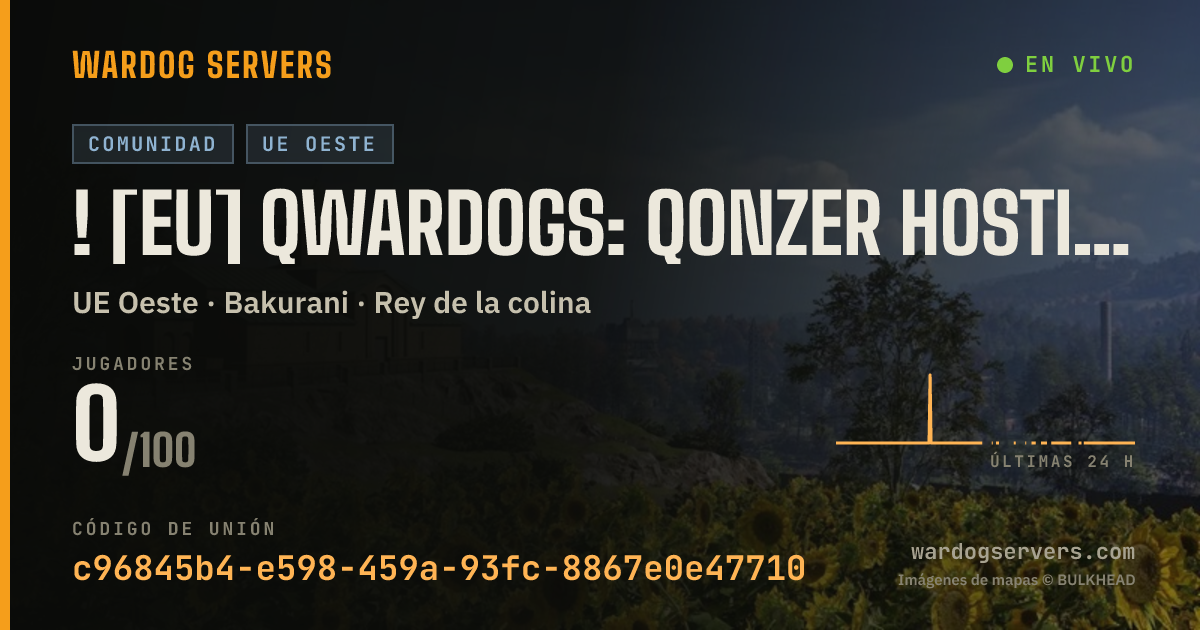 Banner de estado en vivo de ! [EU] QWardogs: Qonzer Hosting | Official Wardogs Server
