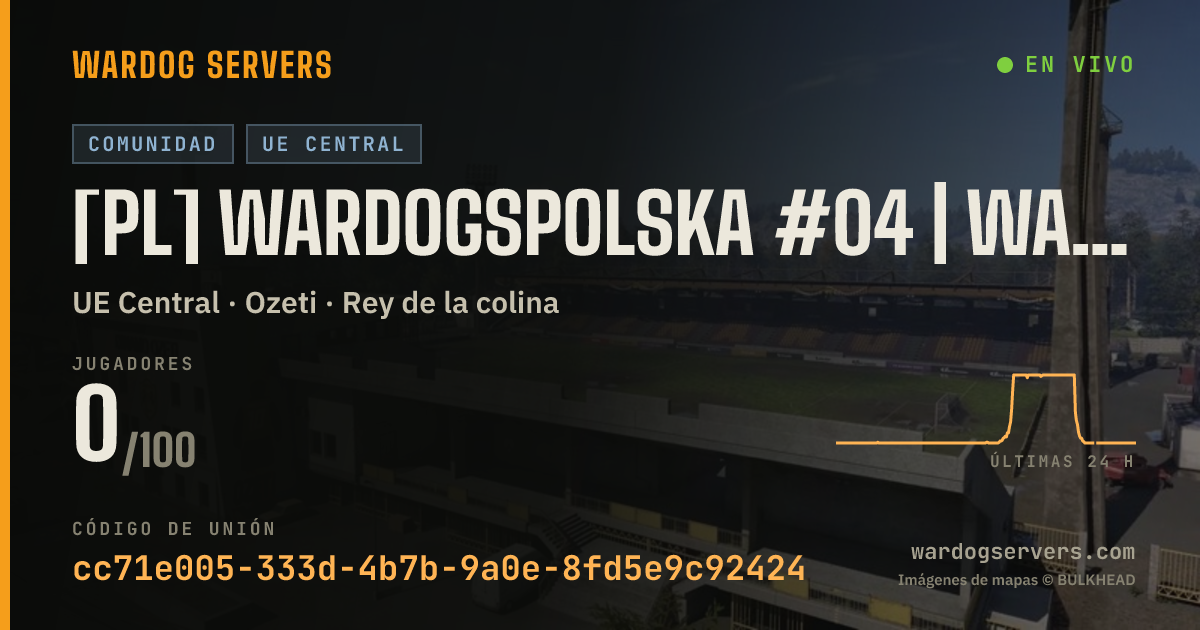 Banner de estado en vivo de [PL] WardogsPolska #04 | WARDOGSZONE.PL | RANKING