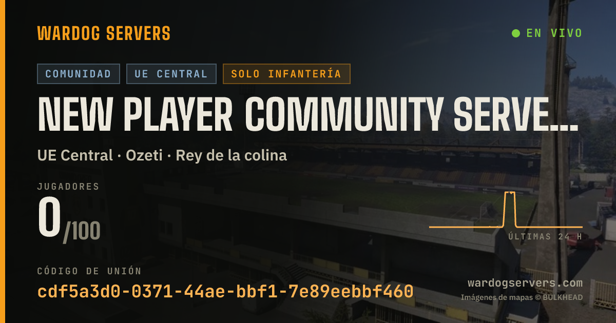 Banner de estado en vivo de New Player Community Server (xREALM) EU #1