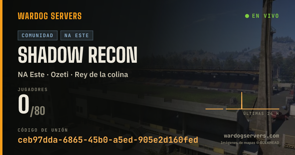 Banner de estado en vivo de Shadow Recon