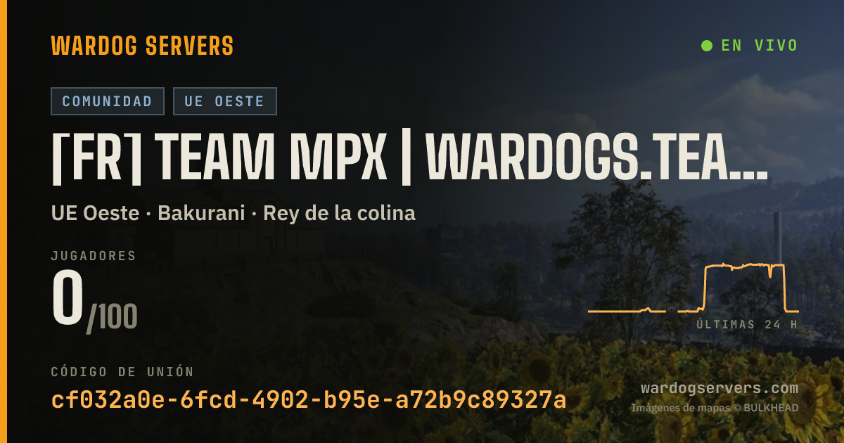 Banner de estado en vivo de [FR] TEAM MPX | WARDOGS.TEAM-MPX.FR | STANDARD | DISCORD.GG/MPX