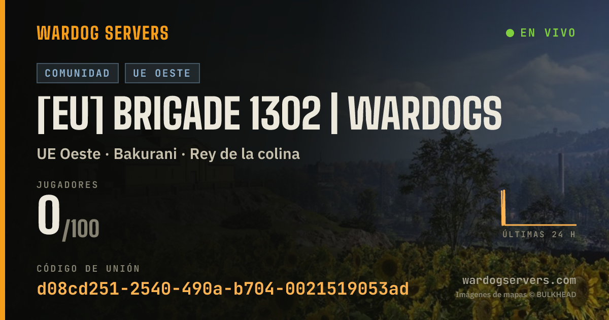 Banner de estado en vivo de [EU] BRIGADE 1302 | WARDOGS