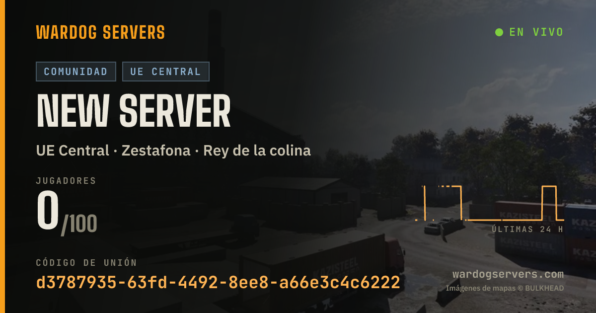 Banner de estado en vivo de NEW Server