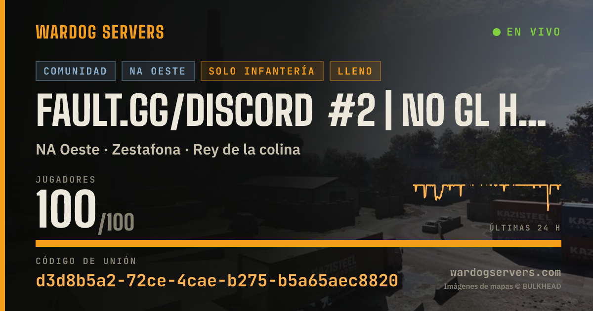 Banner de estado en vivo de FAULT.gg/Discord #1 | No GL Heli/Rain/Fog | 0·2·3