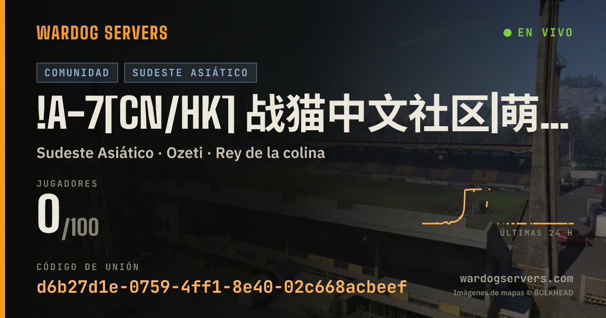 Banner de estado en vivo de !A-7[CN/HK] 战猫中文社区|萌新保护|萌新步战 限制KD |Q953273555
