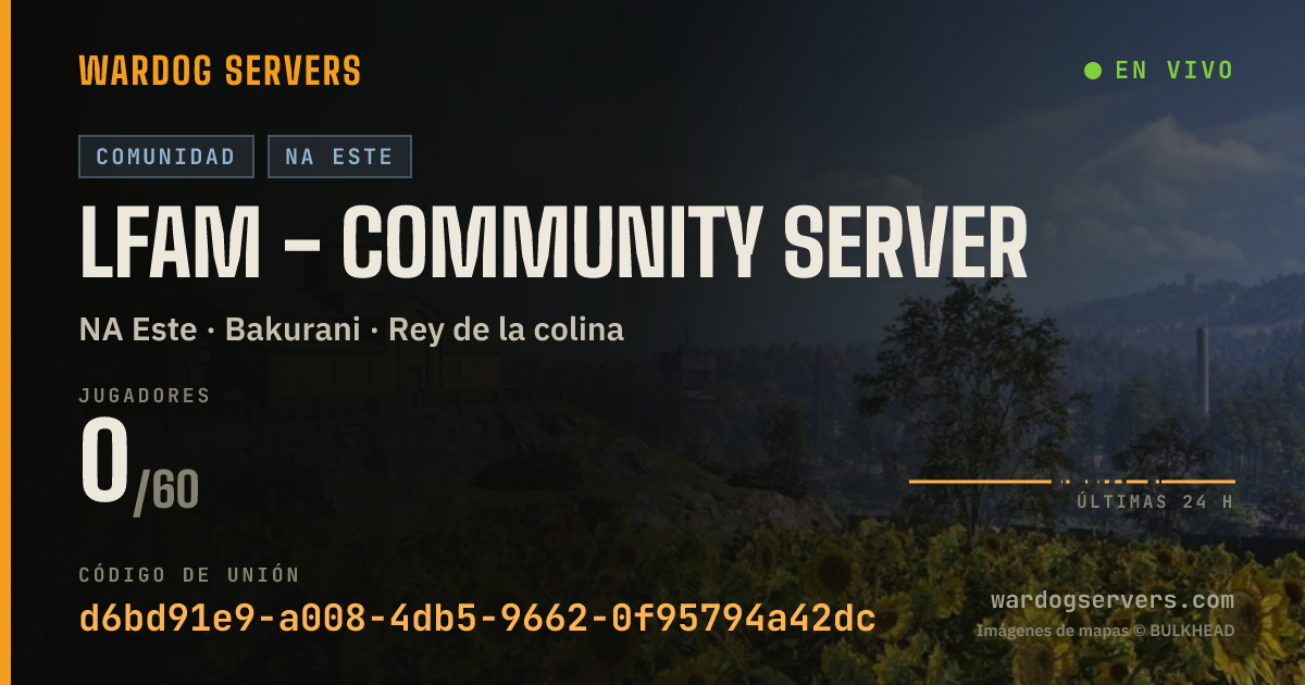 Banner de estado en vivo de LFAM - Community Server