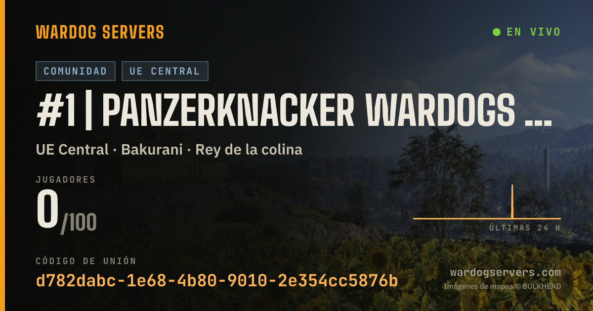 Banner de estado en vivo de #1 | Panzerknacker Wardogs Community | [GER/ENG]
