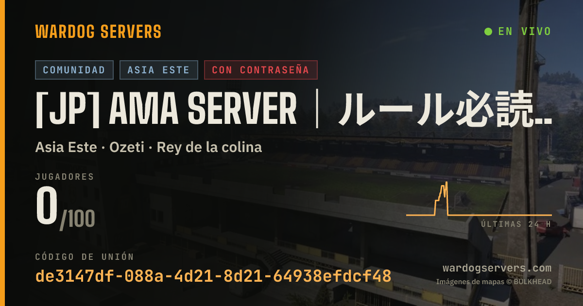 Banner de estado en vivo de [JP] AMA Server｜ルール必読・Please Read the Rules